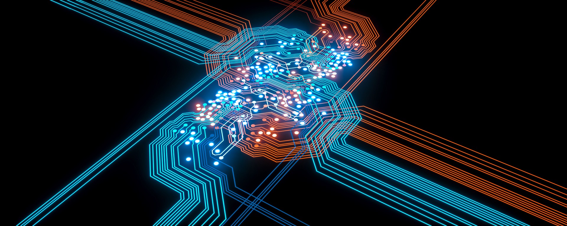 Futuristic Circuit Board Background